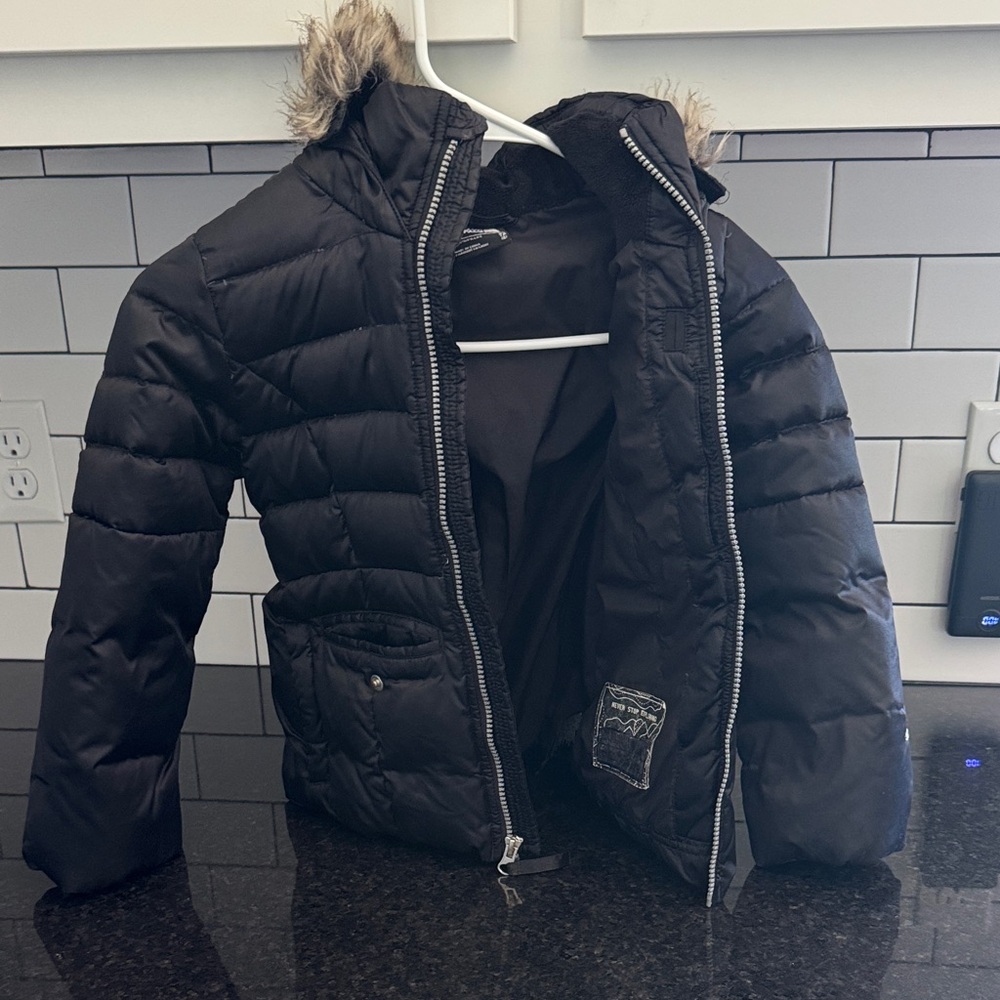 The North Face Black Jacket with Fur Hood